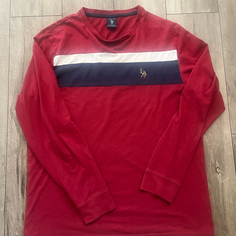 U.S. Polo Assn. Red and Navy Shirt
